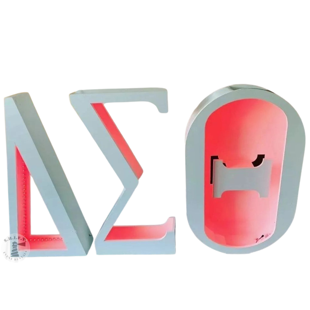 DELTA Greek Letter LED Marquee (Multi-Color Lights)