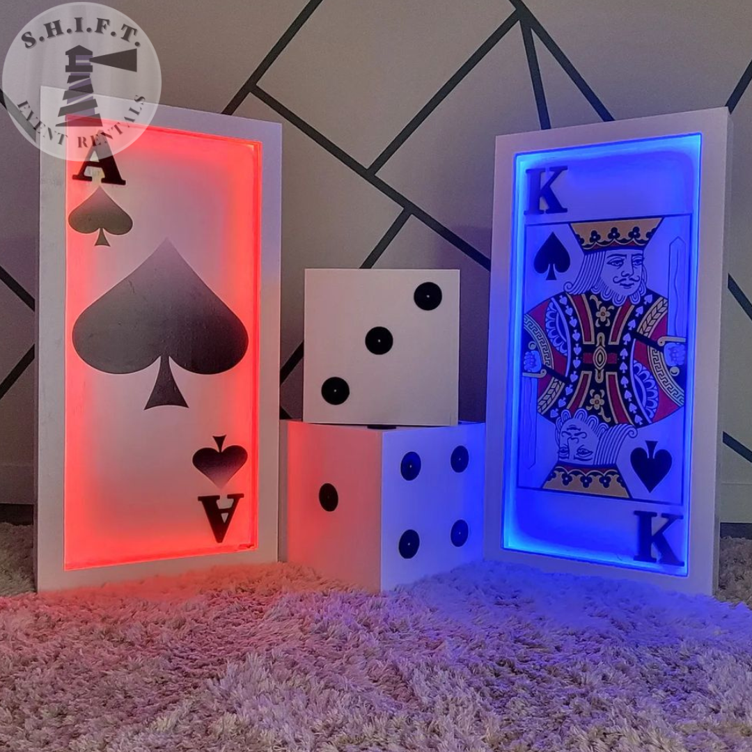 Oversize LED Playing Card Set (3D)