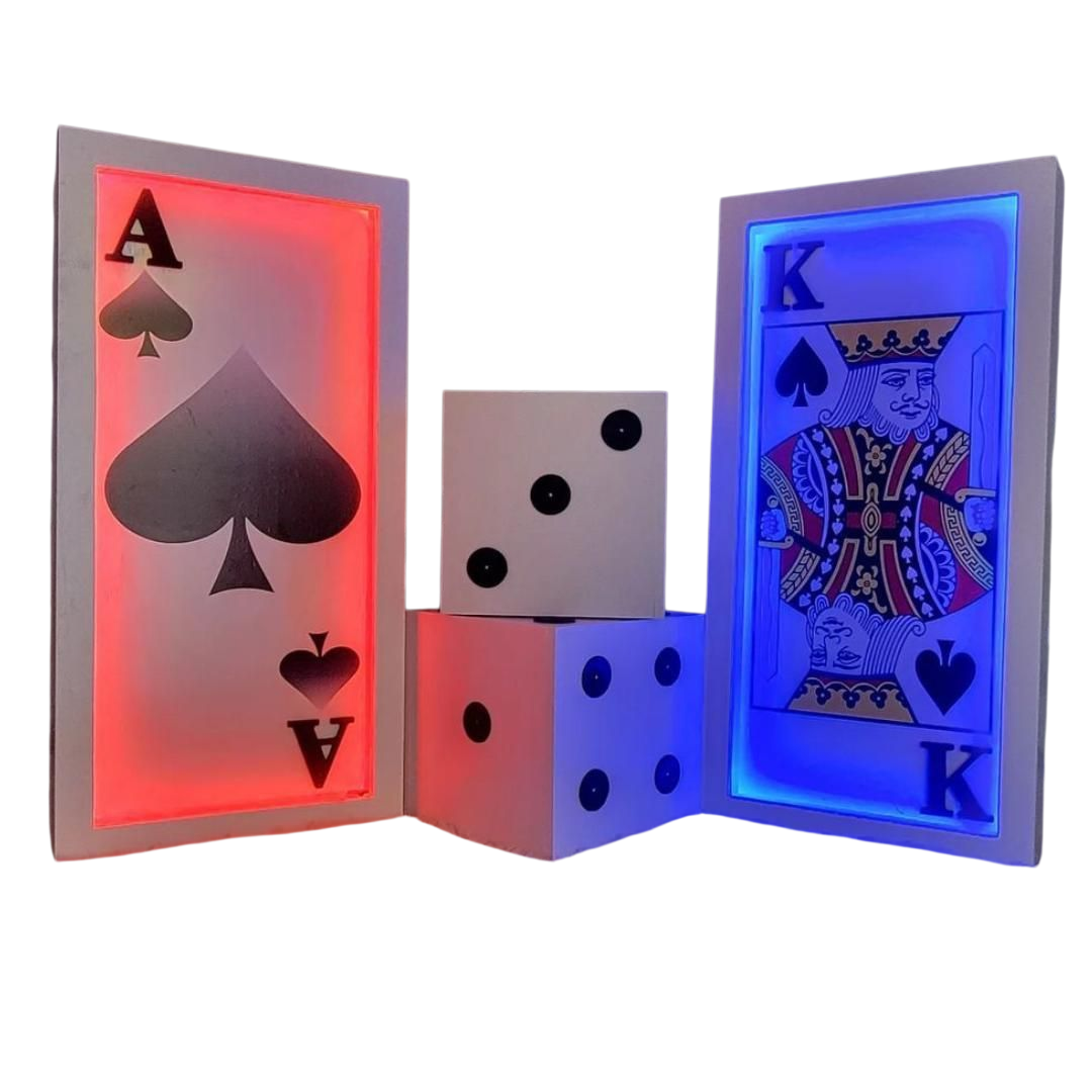 Oversize LED Playing Card Set (3D)
