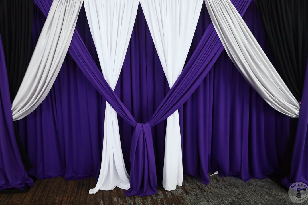 Poly Stretch Wall Drape Panel Packages (17 Colors Options)