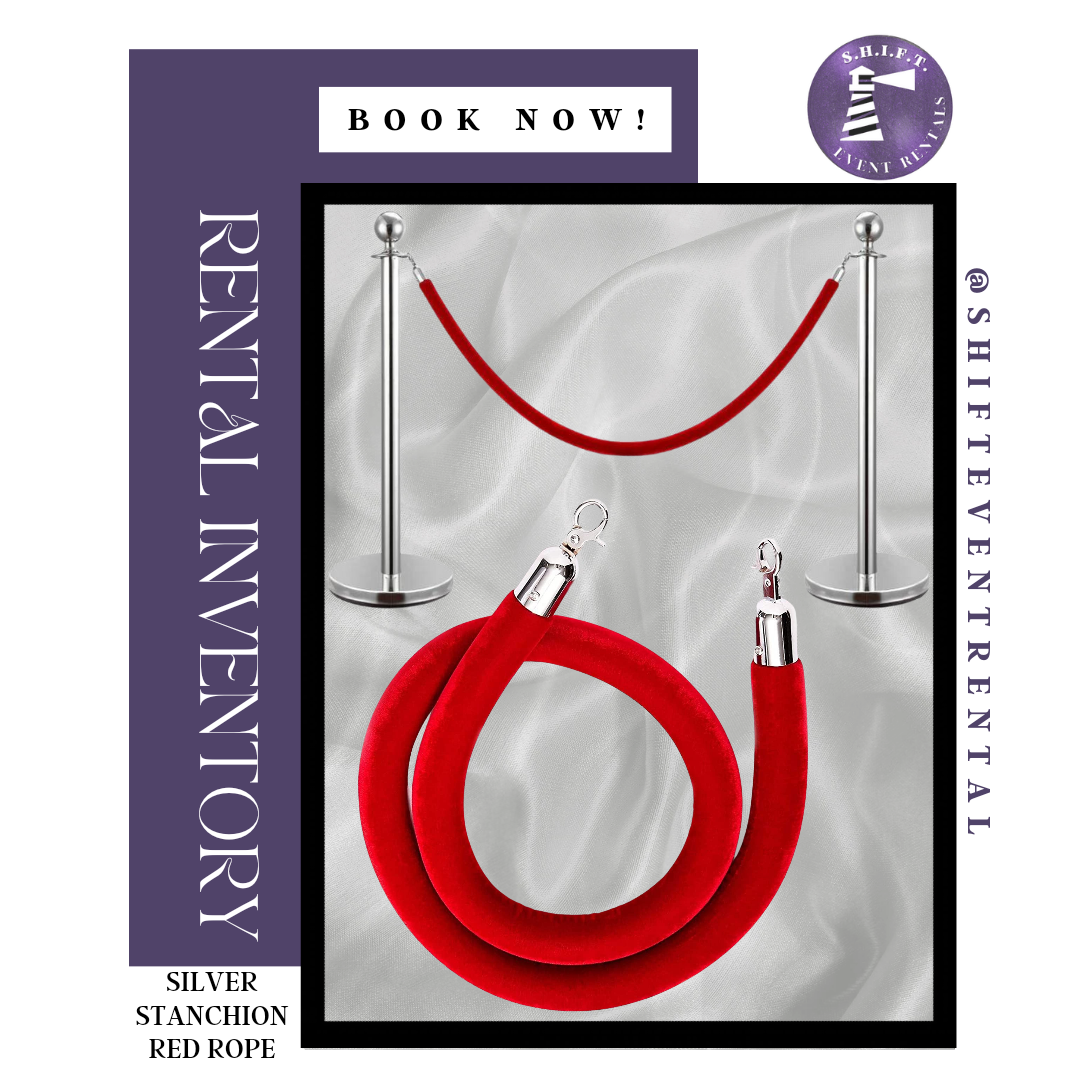 Red Ropes (Silver Trim)