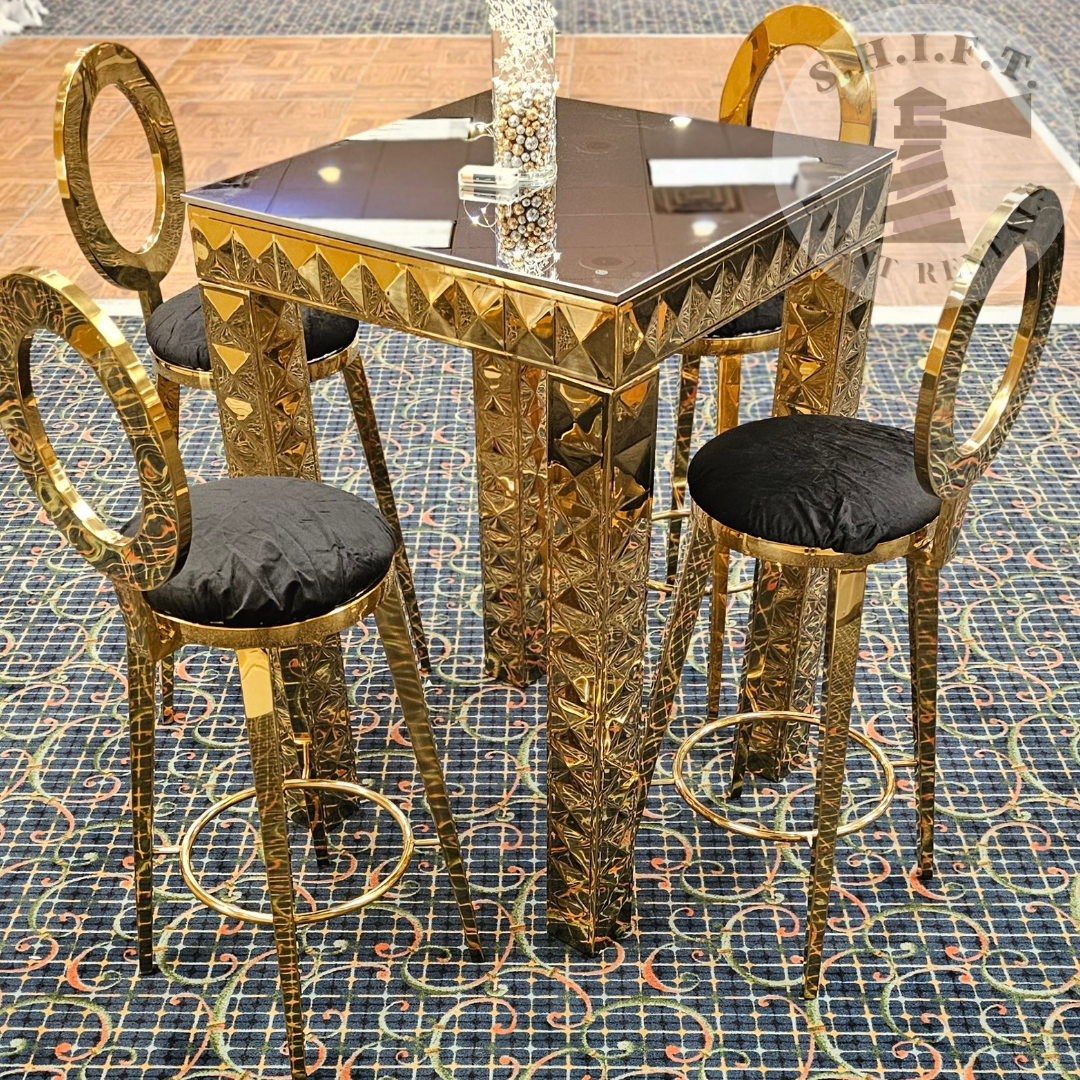 Jade Bar Table (Gold)