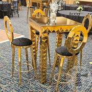 Gold Orion Barstool | Black