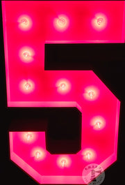 4' Marquee Numbers (Any Color Bulb or Any Paint Color)