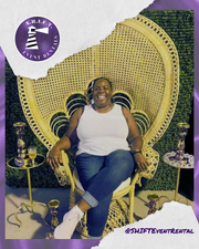 Peacock Rattan Throne Chair