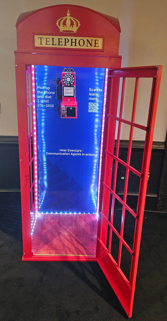 Red Telephone Booth Rental – 6.5' Standard