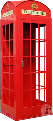 Red Telephone Booth Rental – 8' XL