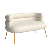 Ashley Loveseat | Cream Velvet