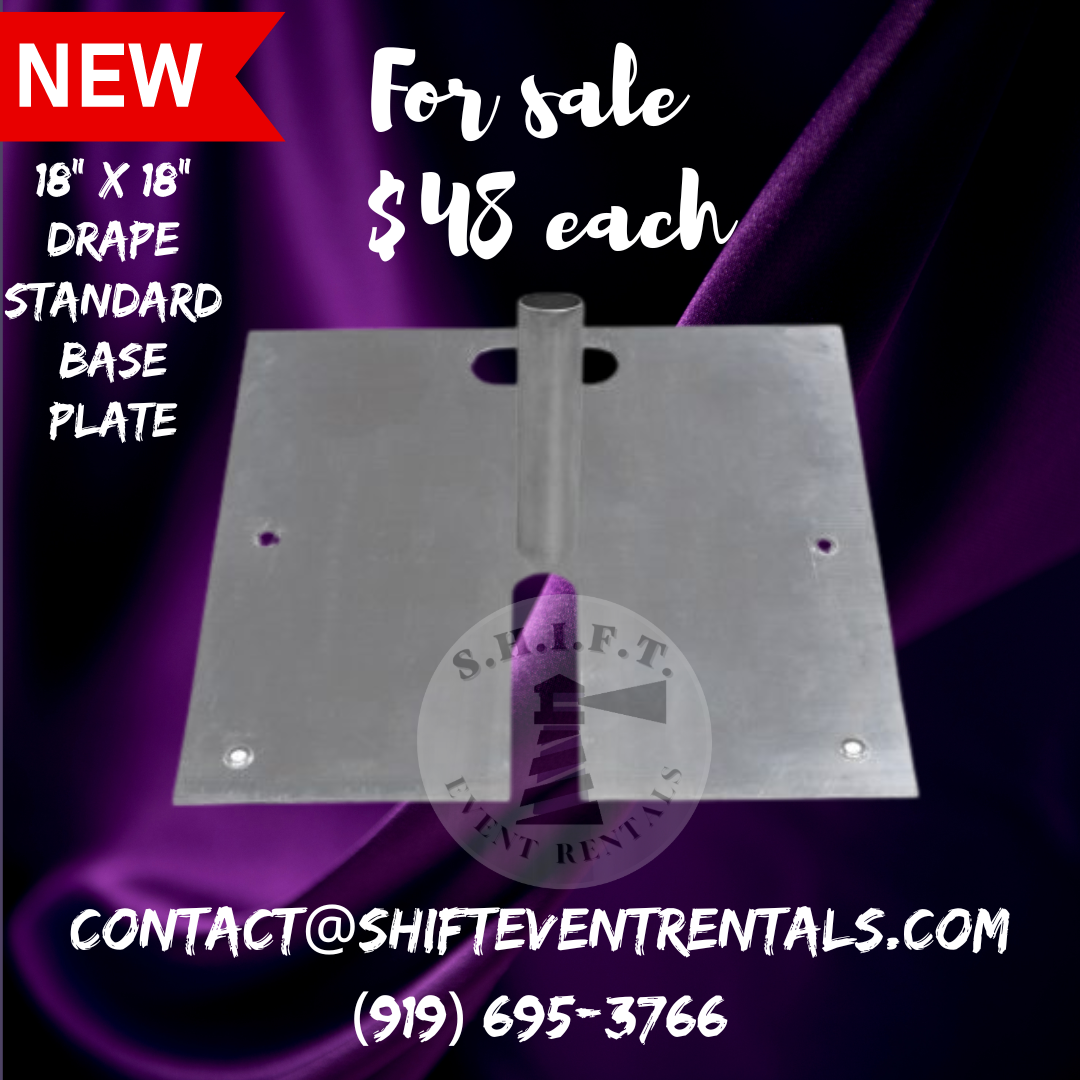 18" x 18" Standard Base Plate (For Sale)