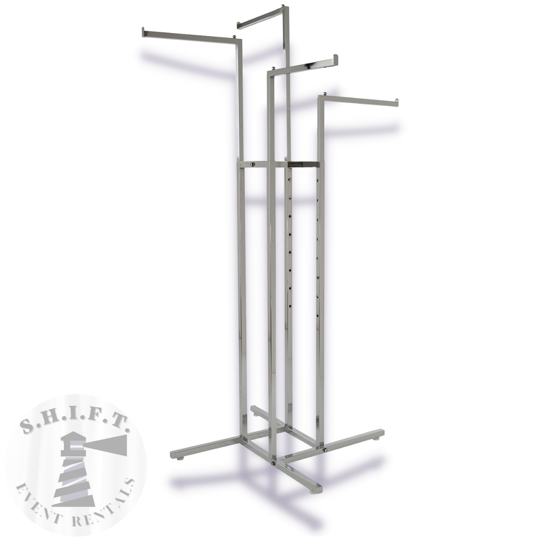 4-Way Adjustable Clothing Rack – S.H.I.F.T. Event Rentals