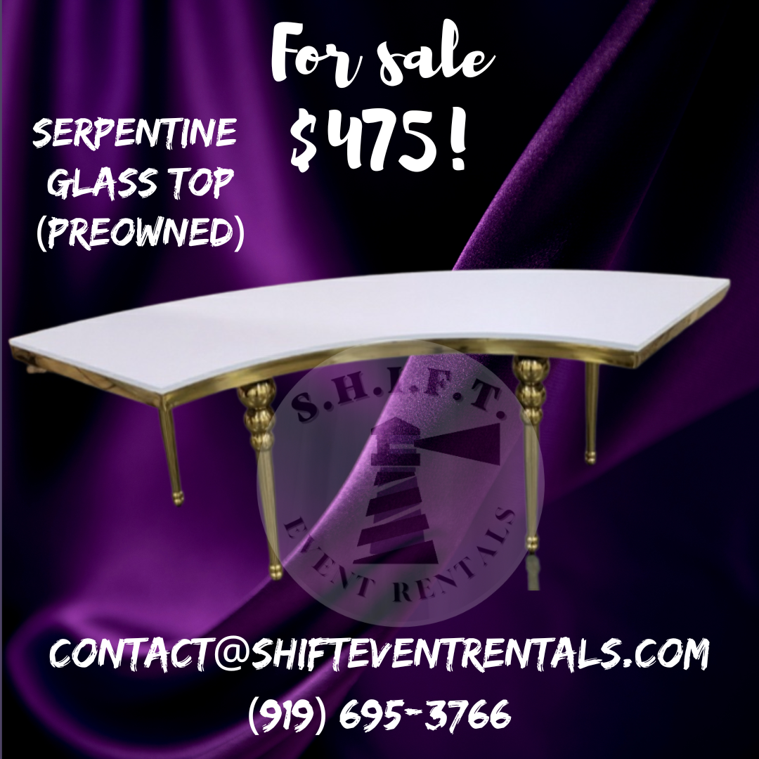 Serpentine Table (For Sale Preowned)