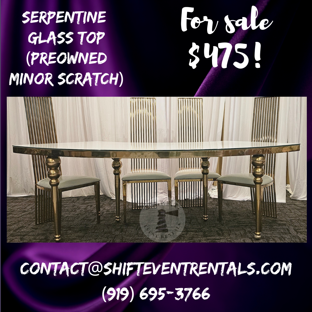 Serpentine Table (For Sale Preowned)