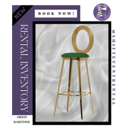 Gold Orion Barstool (Green)