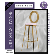 Gold Orion Barstool (Pink)
