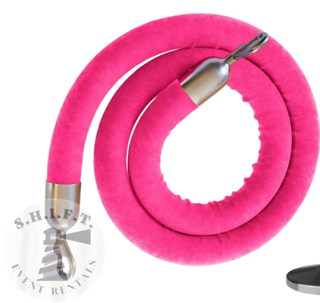 Pink Ropes (Silver Trim)