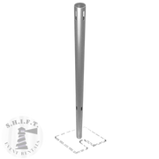 Tubería y cortina vertical