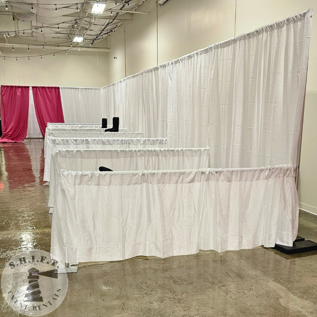 Pipe & Drape Trade Show Booth Drape Package | 16 Colors