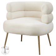 Ashley Lounge Chair Set (Off White)