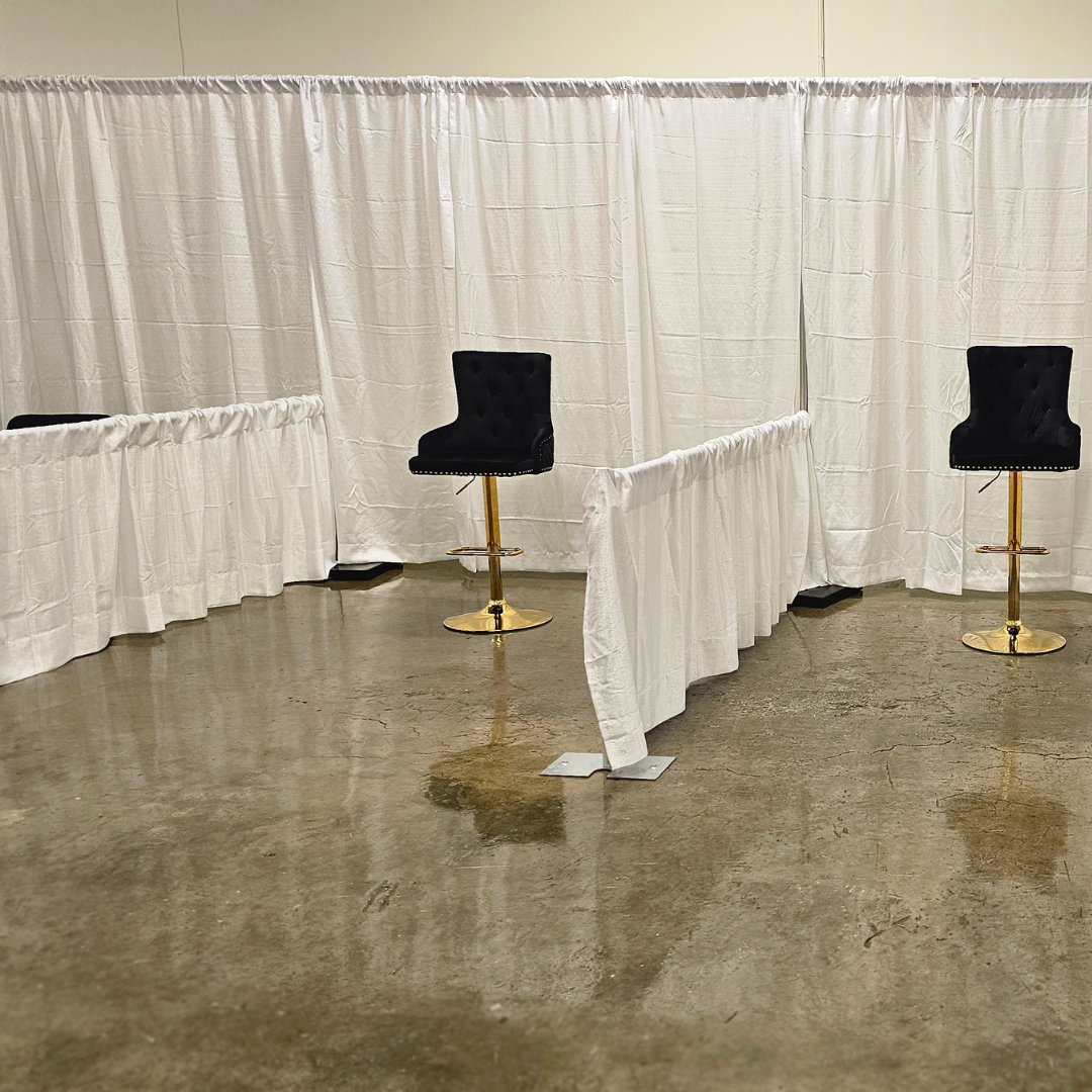Pipe & Drape Booth Packages (16 Colors Options)