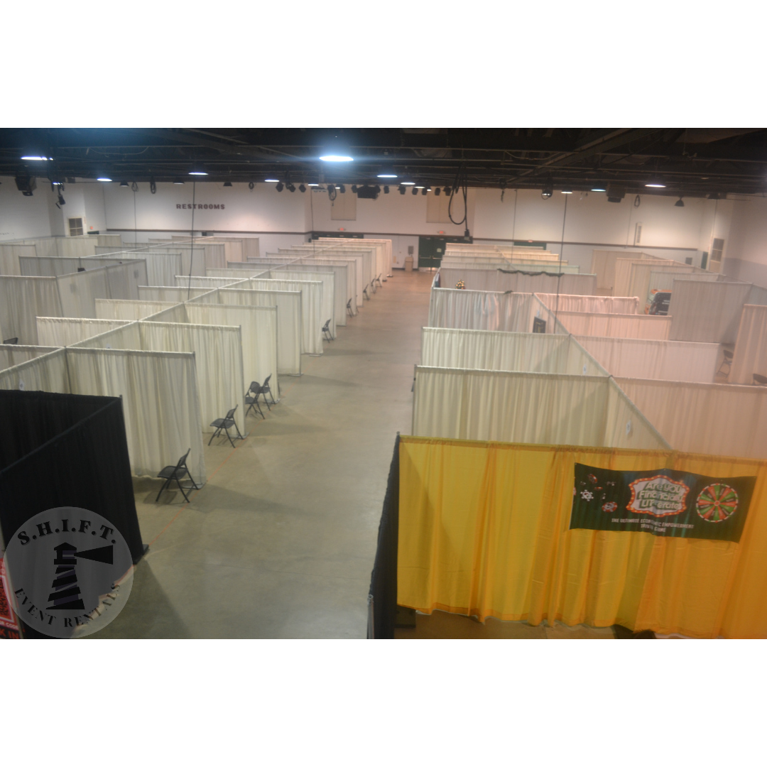 Pipe & Drape Trade Show Booth Drape Package | 16 Colors