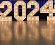 4' White Marquee Numbers