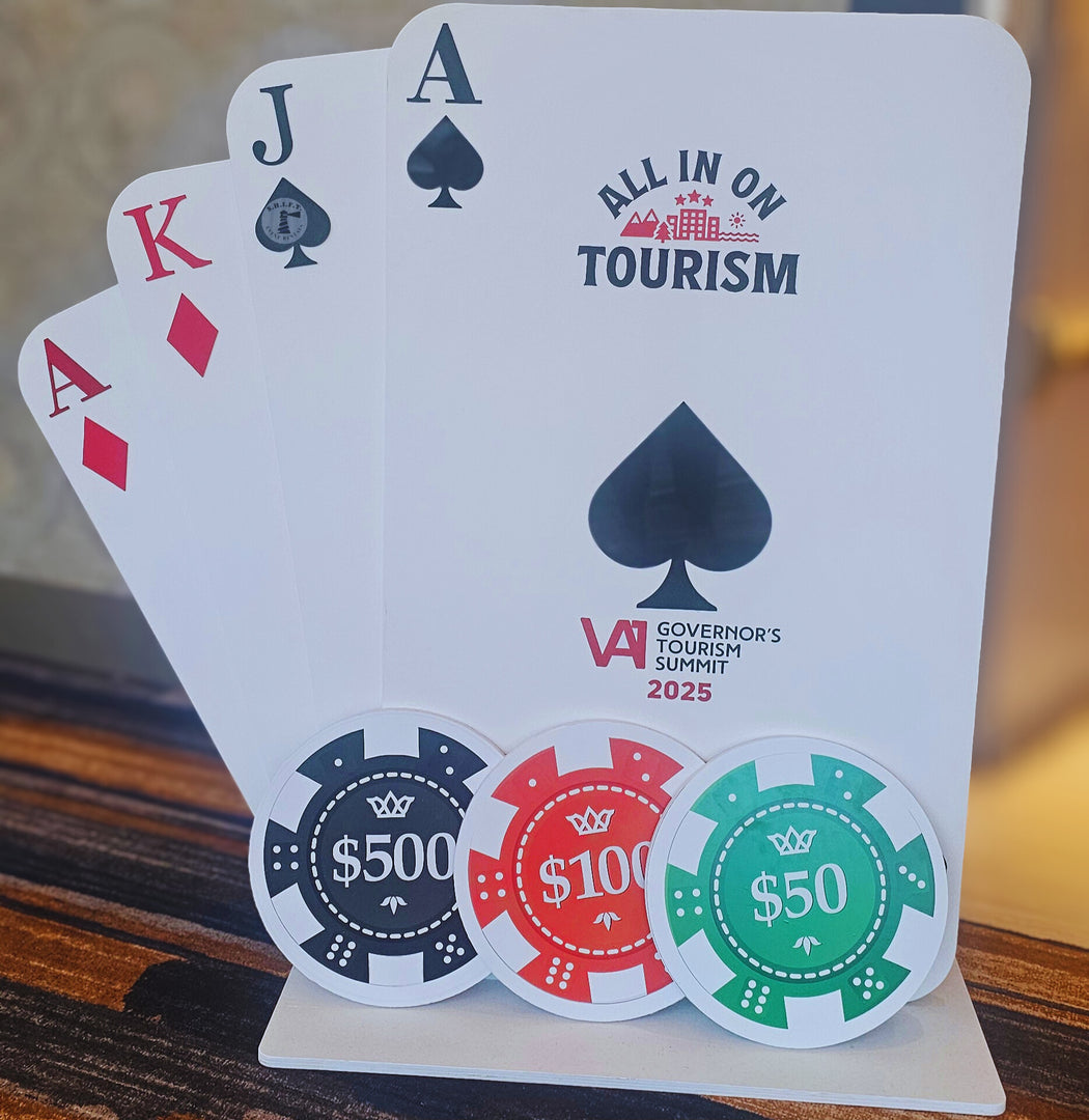 Oversized Casino Chip Set Props
