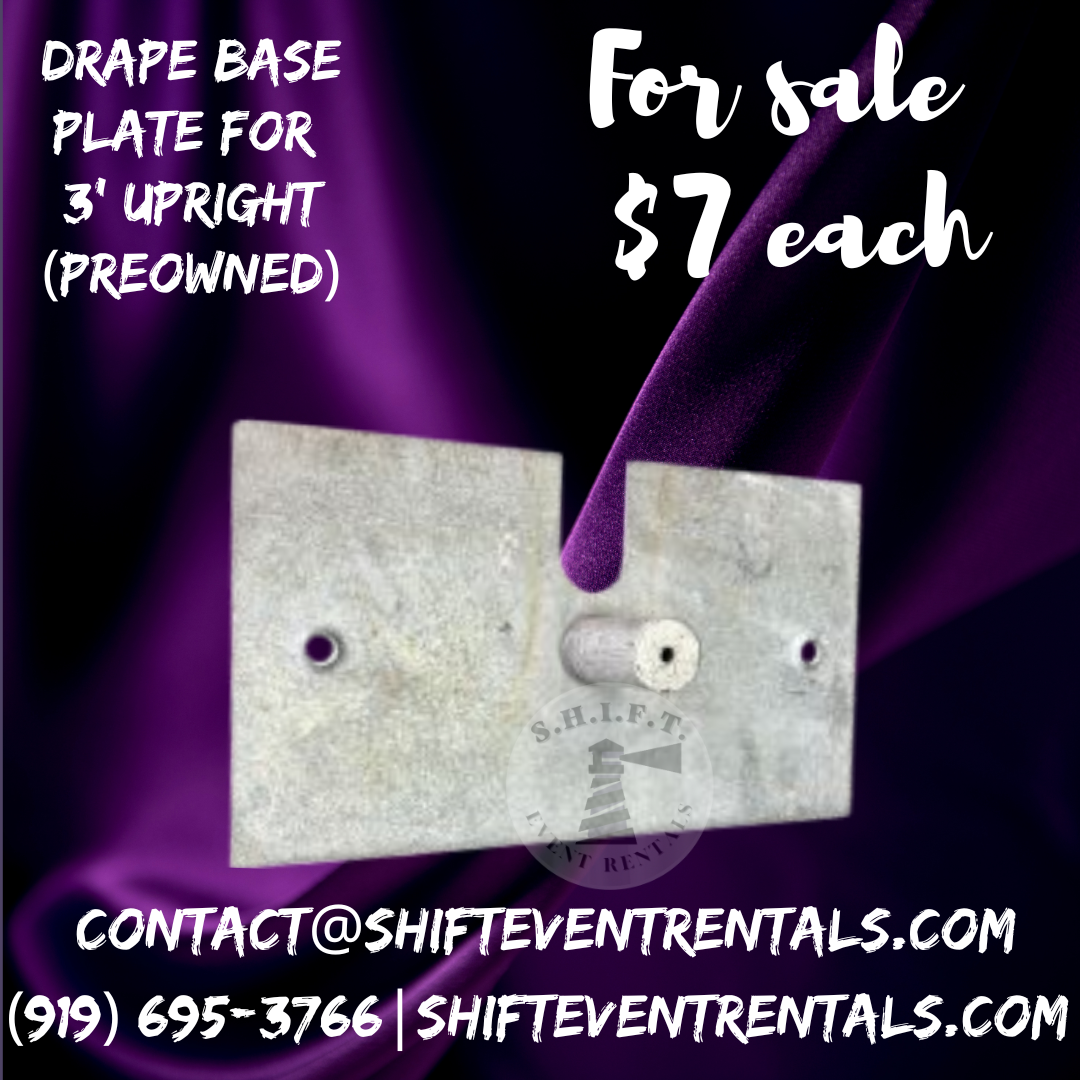 8" x 14" Standard Base Plate (For Sale) (PREOWNED)