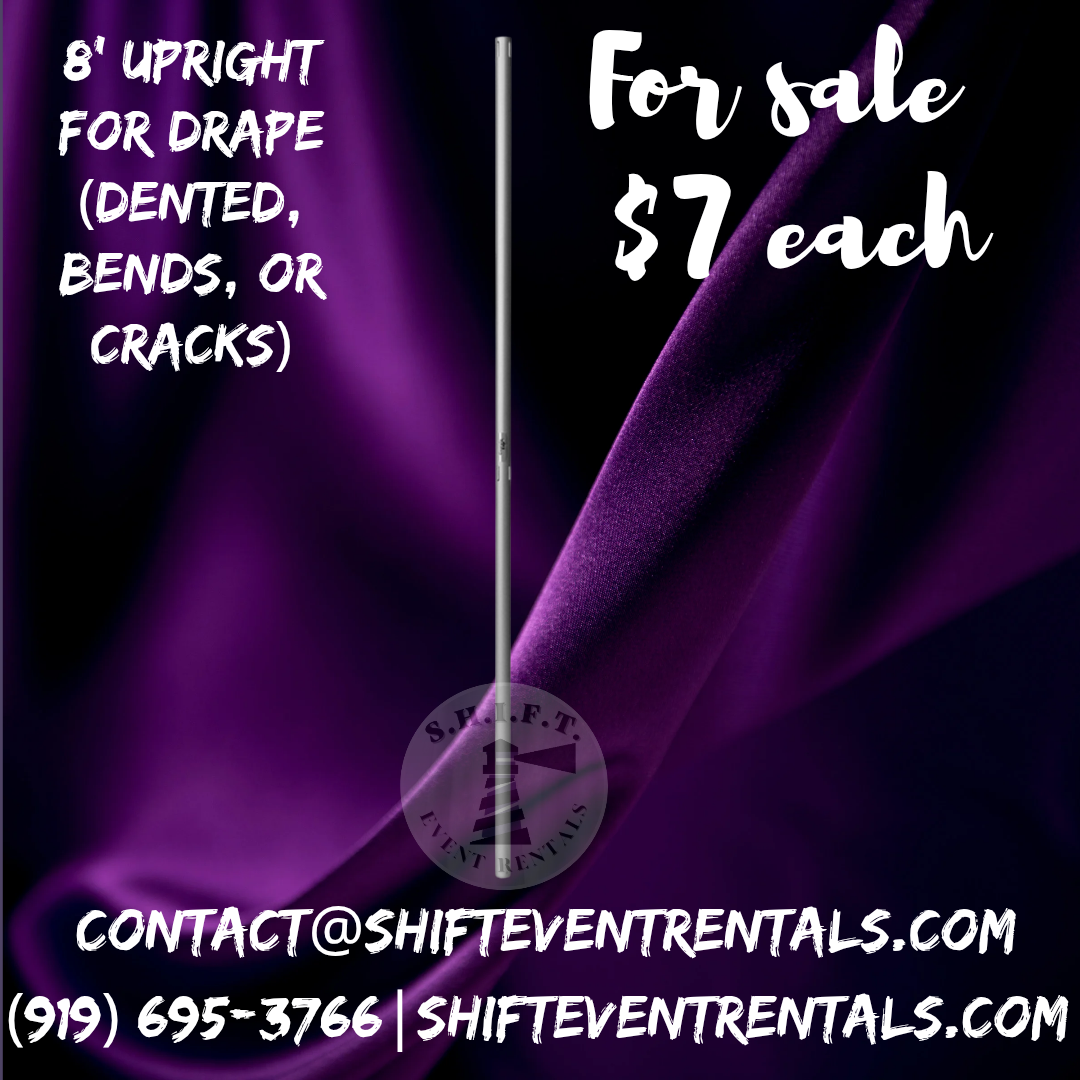 8' Upright [DENTED, BENT, Or CRACKS] (For Sale)