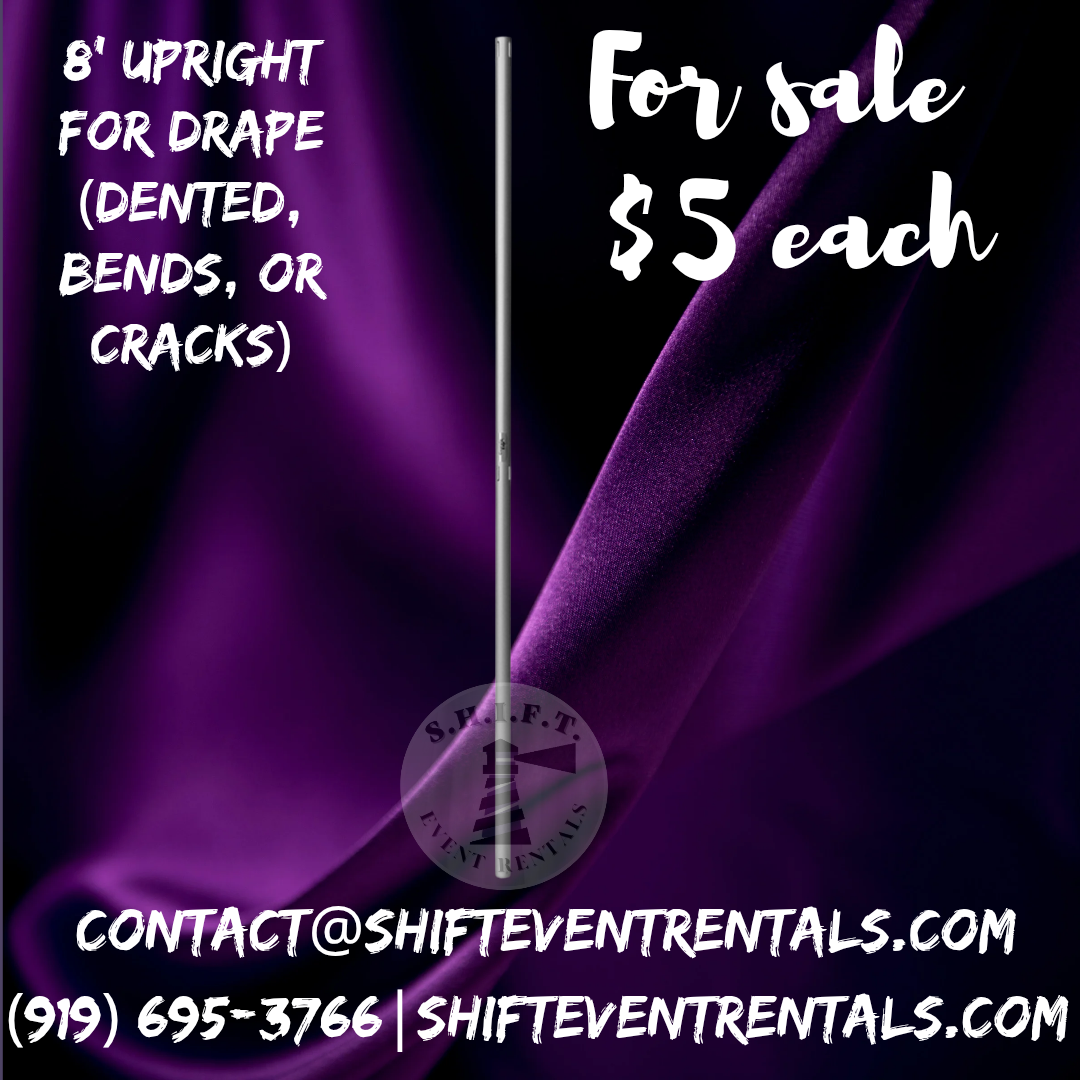 8' Upright [DENTED, BENT, Or CRACKS] (For Sale)