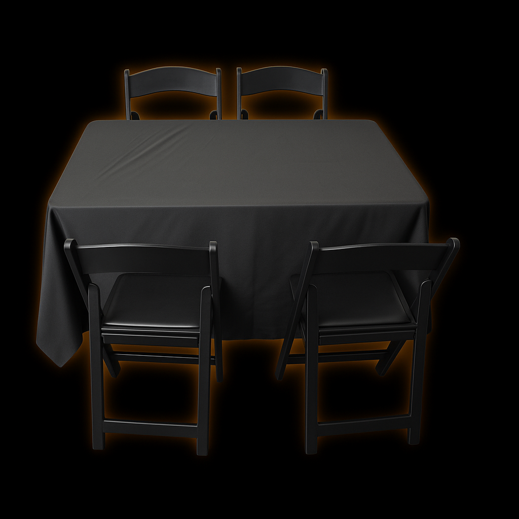 Thanksgiving & Friendsgiving Ready-To-Gather Package (Resin Folding Chair for 4)