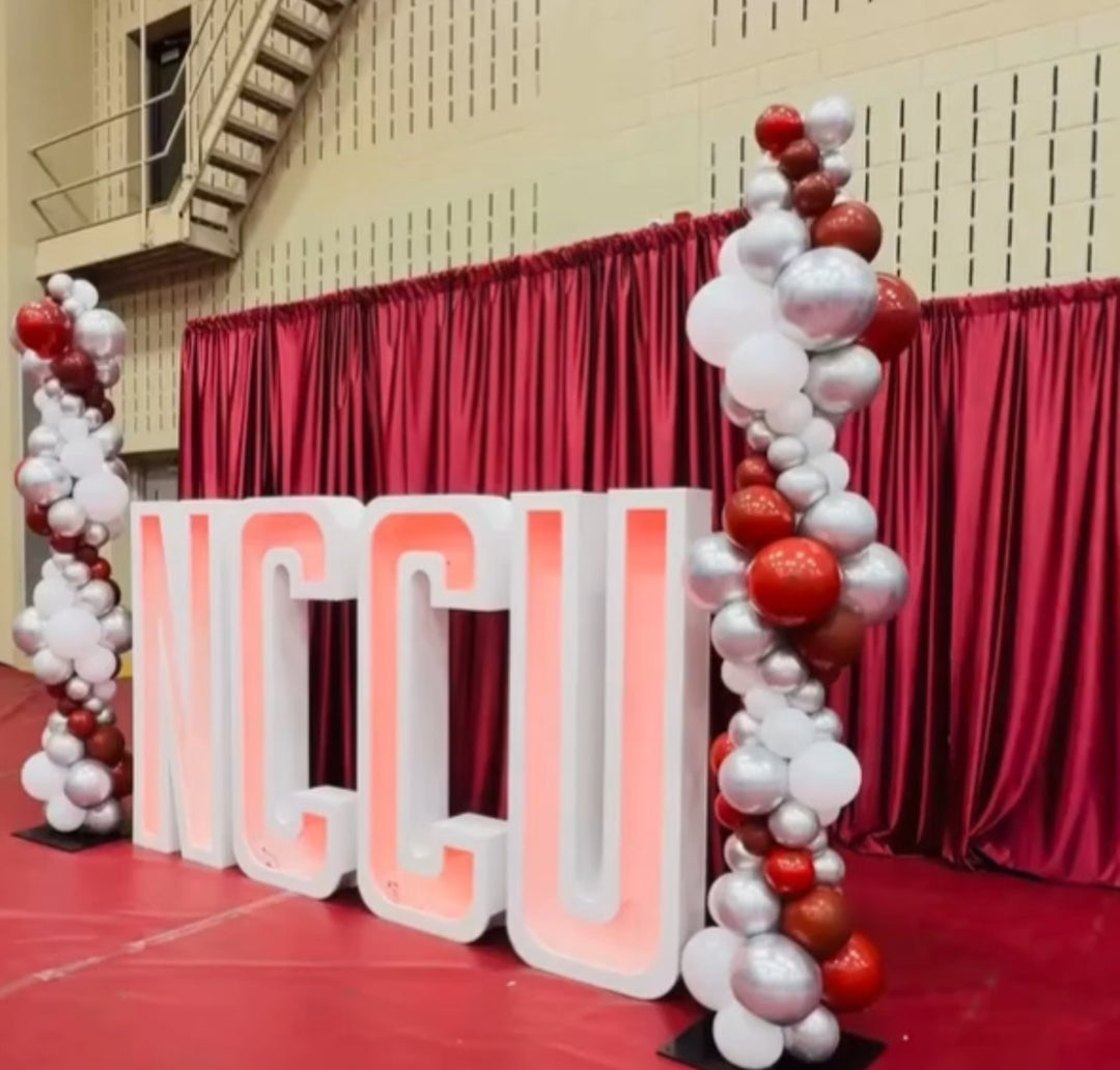 5' Multicolor LED Marquee Letters (White Painted Frame)