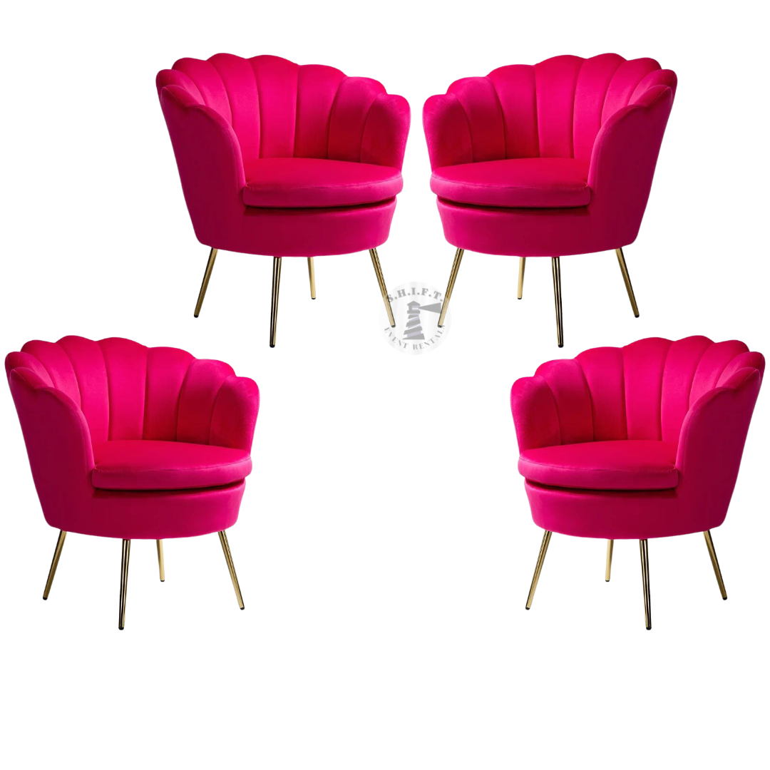 Heather Lounge Chair Set | Fuchsia (Set of 4)