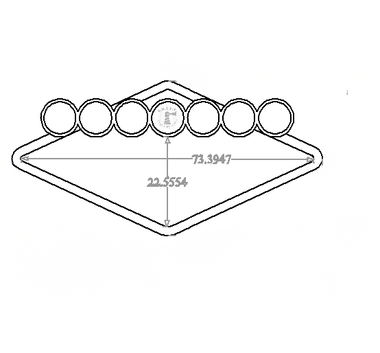 7.5' Vegas-Style Customizable Message Event Activation Welcome Sign