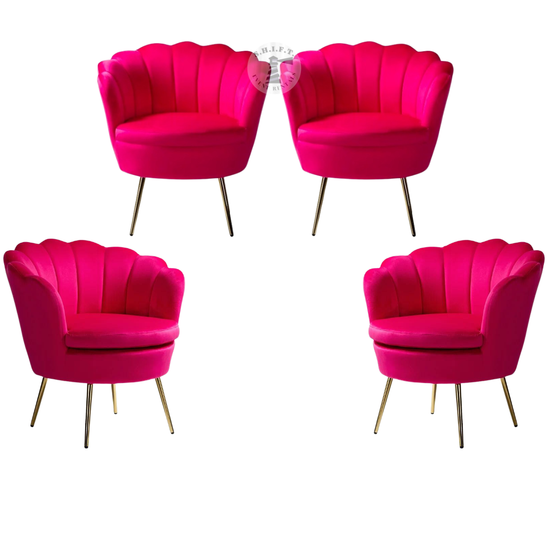 Heather Armchair Set Rental | Fuchsia Panel & Stage Seating | RTP Heather Armchair Set Rental | Fuchsia Panel & Stage Seating | RTP