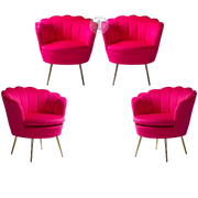 Heather Lounge Chair Set | Fuchsia (Set of 4)
