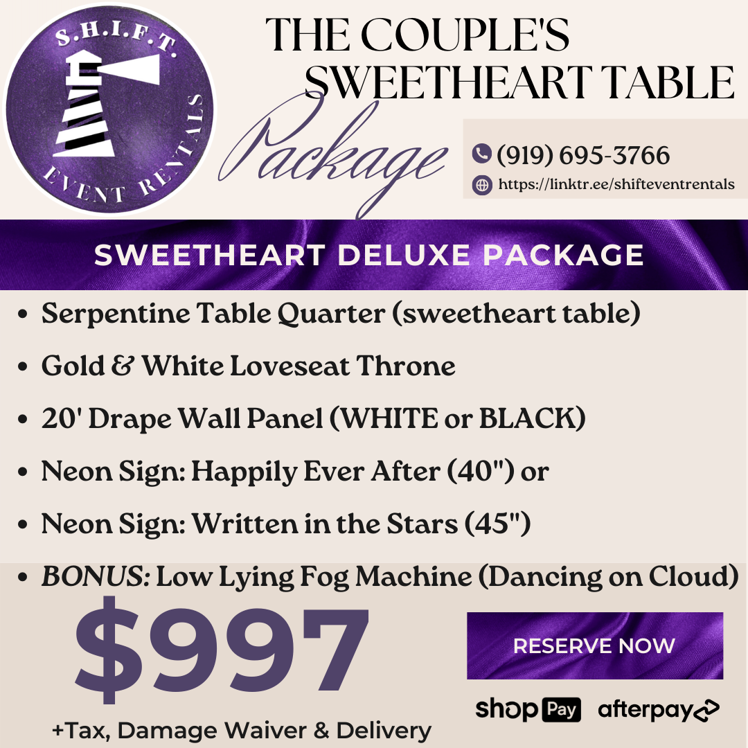 Sweetheart Table Packages