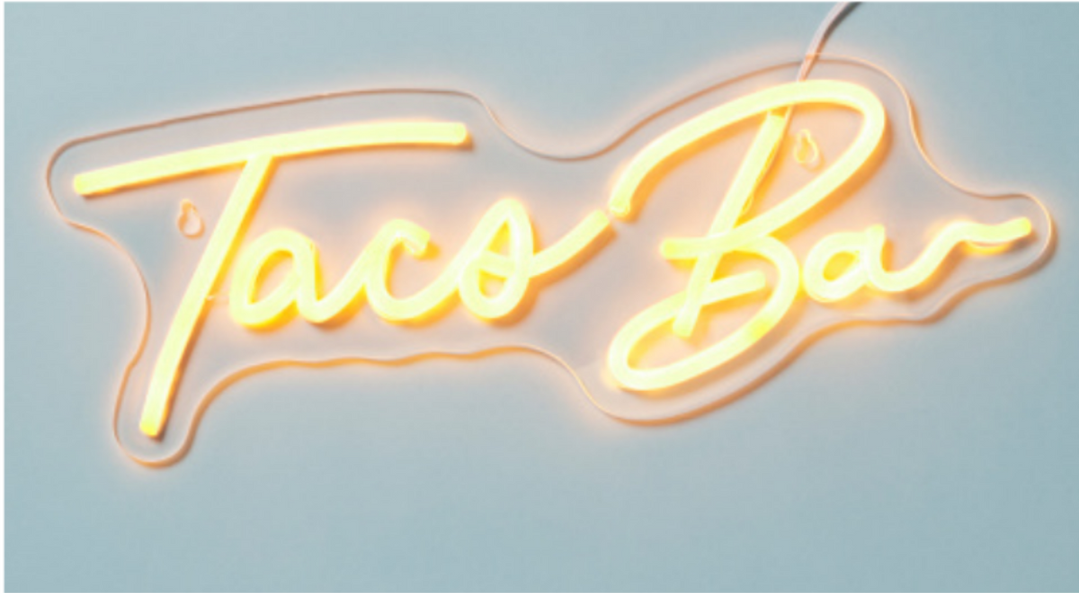 Taco Bar Neon Sign – S.H.I.F.T. Event Rentals