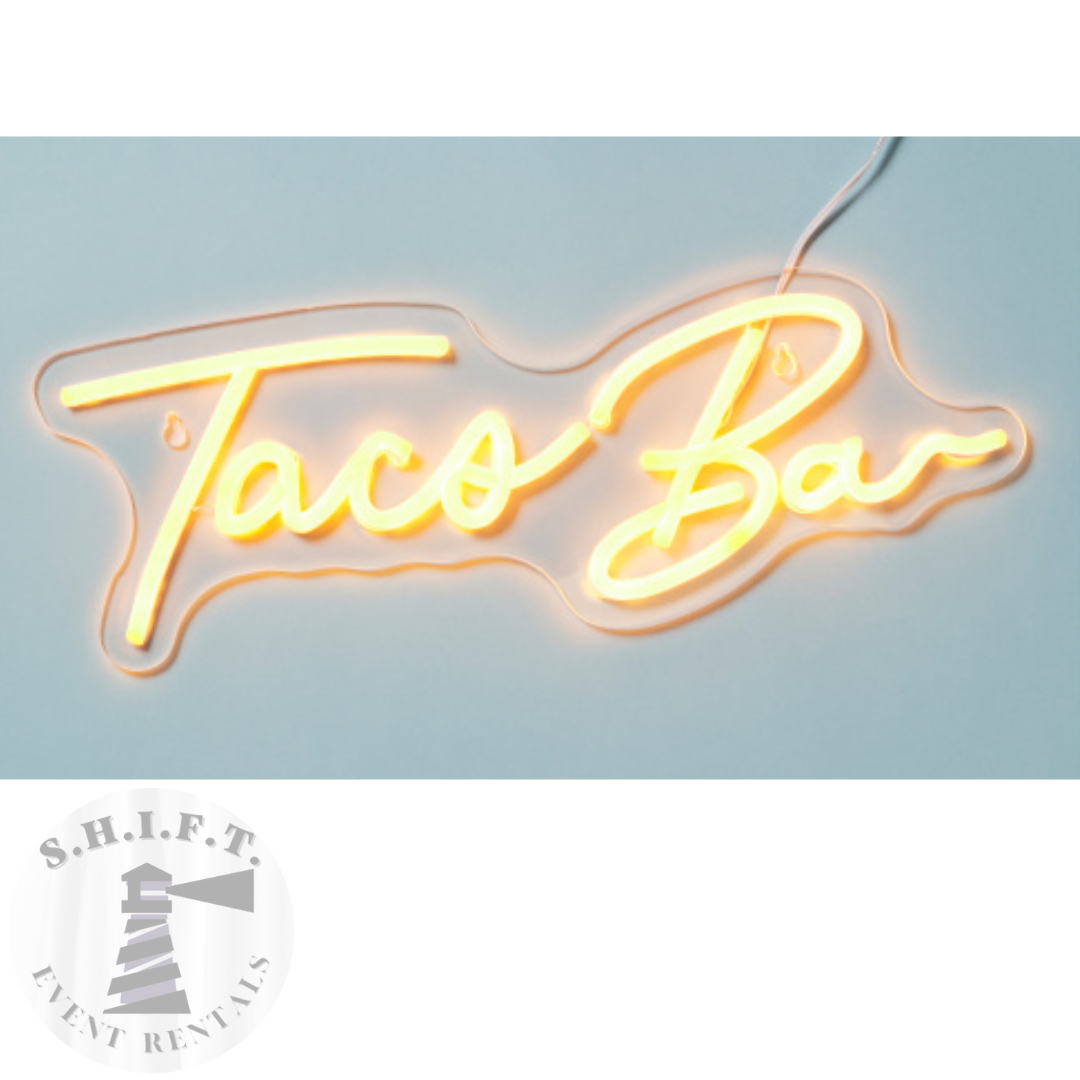 Taco Bar Neon Sign